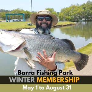 Barra Park - WINTER Fishing Membership - $99 - June to August