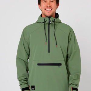 Follow Spray Anorak Black Olive
